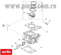 Set motor original Aprilia RS4 125 Euro 3 (11-16) 4T LC 125cc